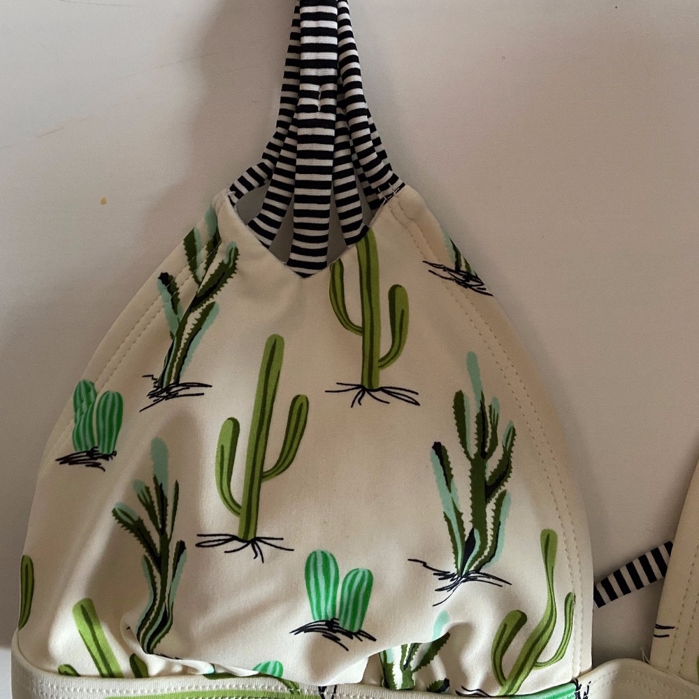 Cactus Print Bikini Top